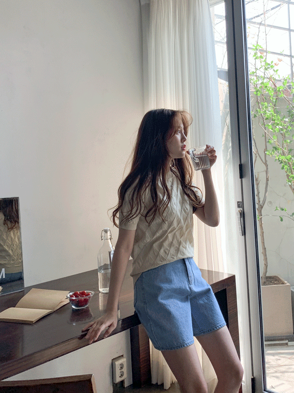 PT7174K13-카이지 베이직 데님 반바지