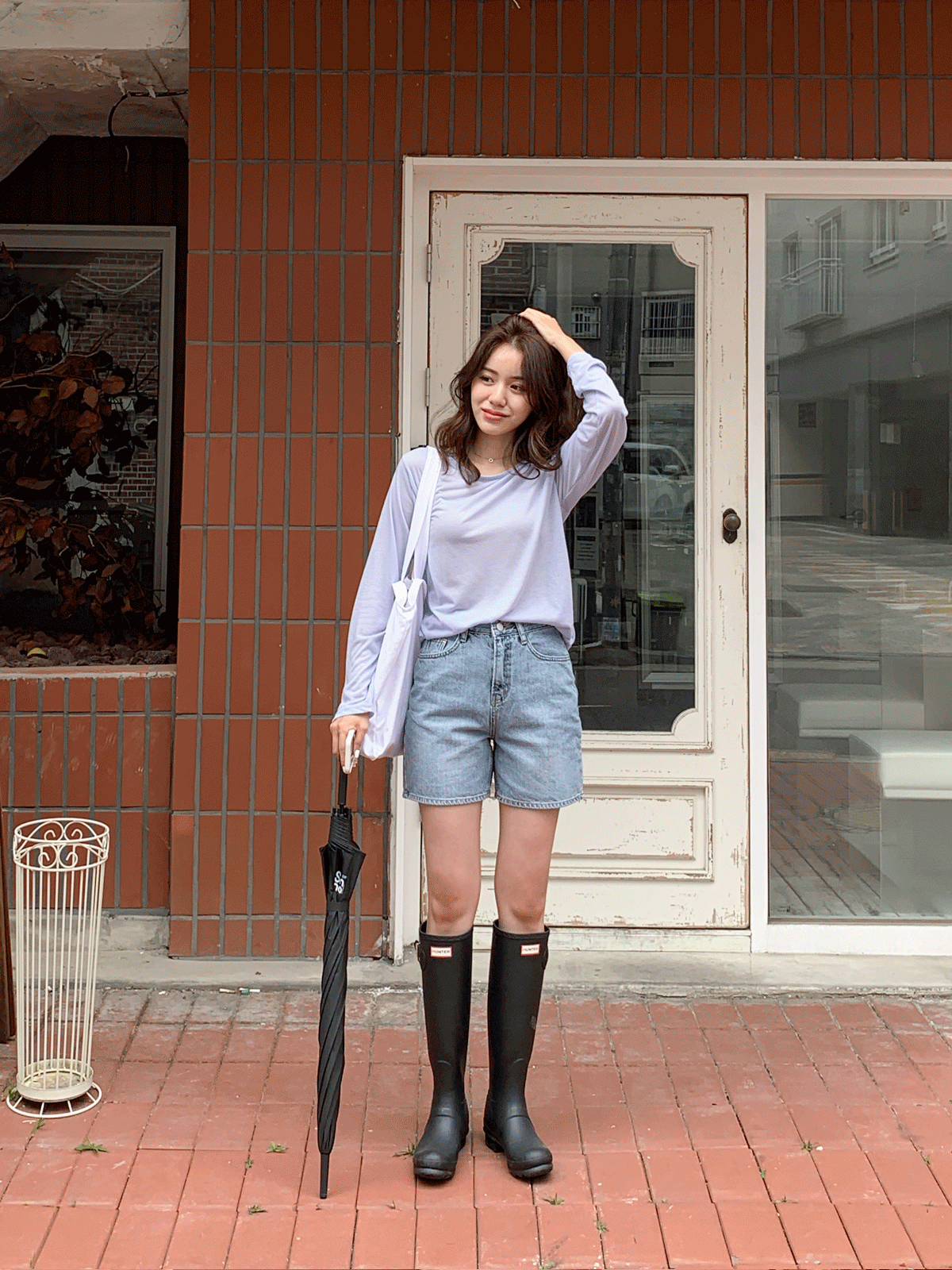 PT7624K15-루다트 데님 4부 팬츠