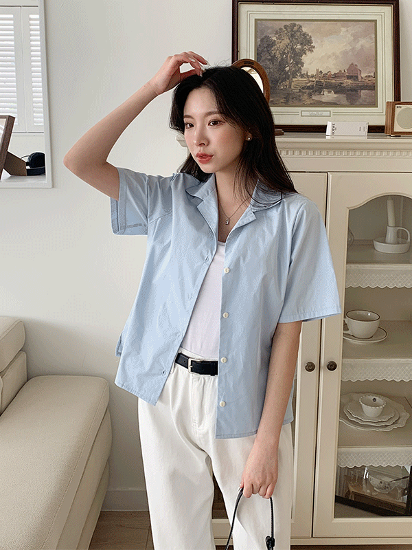 NB2038K25-조른테 데일리 카라 반팔 셔츠
